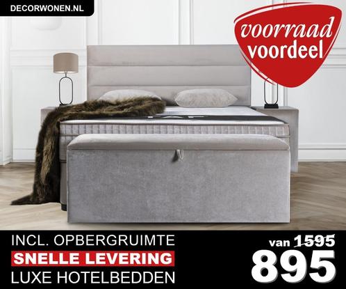 Boxspring Opberg Bed  met matras Mega Actie v.a. €895, Huis en Inrichting, Slaapkamer | Boxsprings, Nieuw, Overige maten, 200 cm
