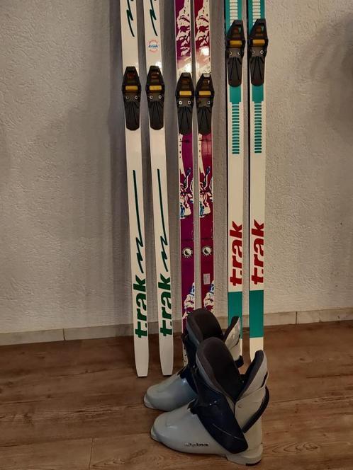 *** 3 x Langlaufski's 215 cm 195 cm 195 cm + 4 x Schoenen, Sport en Fitness, Skiën en Langlaufen, Zo goed als nieuw, Ski's, Overige merken