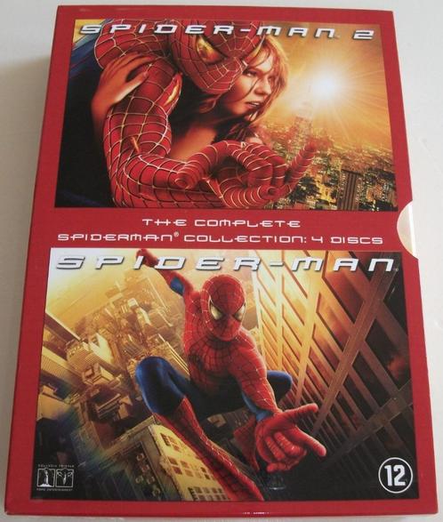 Film-Box *** SPIDER-MAN 1 + 2 *** 4-DVD Boxset Collection, Cd's en Dvd's, Dvd's | Overige Dvd's, Zo goed als nieuw, Boxset, Vanaf 12 jaar