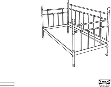 Ikea Tromsnes - metalen bedframe - afbeelding 2 Ikea Tromsnes - metalen bedframe - afbeelding 2