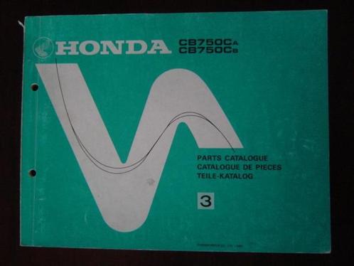 HONDA CB750 Ca 750Cb 1980 parts catalog CB 750 teile katalog, Motoren, Handleidingen en Instructieboekjes, Honda, Ophalen of Verzenden