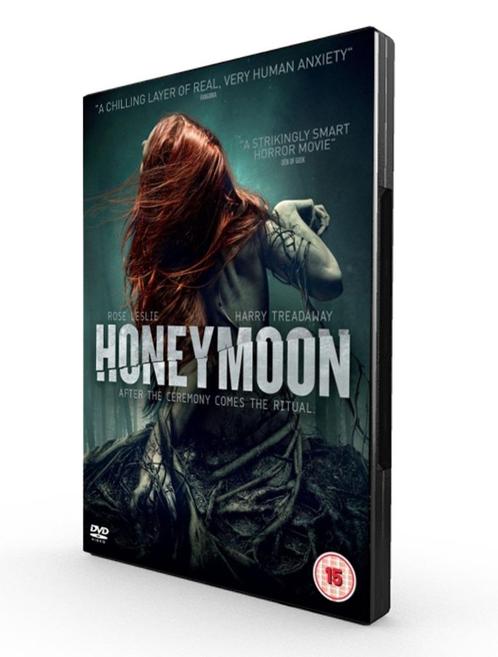 Honeymoon (2014) Lovecraftian, Rose Leslie Arrow DVD!, Cd's en Dvd's, Dvd's | Horror, Zo goed als nieuw, Overige genres, Vanaf 16 jaar