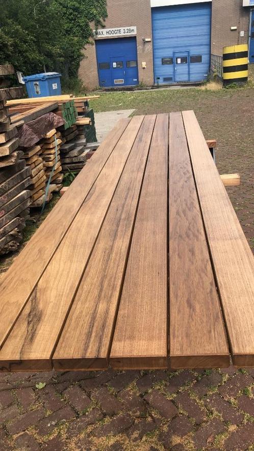 Frake hout lange lengtes korting nieuw binnen ayous, Tuin en Terras, Palen, Balken en Planken, Nieuw, Planken, 250 cm of meer