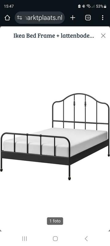 IKEA Bedframe inclusief lattenbodem - afbeelding 1 IKEA Bedframe inclusief lattenbodem - afbeelding 1