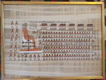Egypte mooi ingelijste afbeeldingen papyrus - jaren 70