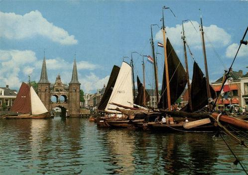 Sneek, Watersportstad - haven - 1983 gelopen, Verzamelen, Ansichtkaarten | Nederland, Gelopen, Friesland, 1980 tot heden, Ophalen of Verzenden