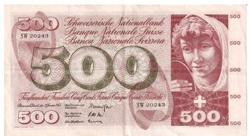 Zwitserland, 500 Francs, 1965, VF