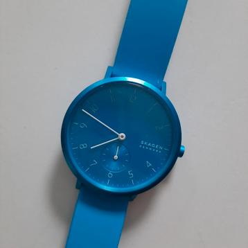 Skagen Denmark horloge aqua blauw 