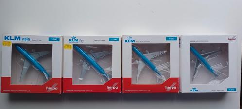 Herpa 1:500 KLM collectie Boeing, Airbus, Verzamelen, Luchtvaart en Vliegtuigspotten, Zo goed als nieuw, Schaalmodel, Ophalen of Verzenden