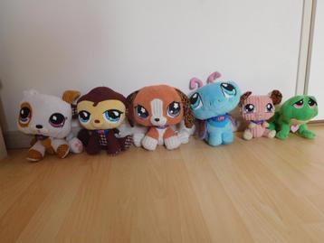 Little Pet Shop pakket 6 dieren knuffels Littlest Petshop