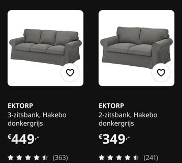 Ikea Ektorp banken: 3-zits en 2-zits - afbeelding 4 Ikea Ektorp banken: 3-zits en 2-zits - afbeelding 4