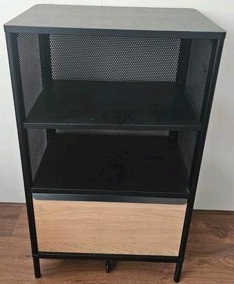 Stoere IKEA BEKANT kast – zwart/hout, zo goed als nieuw! - afbeelding 1 Stoere IKEA BEKANT kast – zwart/hout, zo goed als nieuw! - afbeelding 1