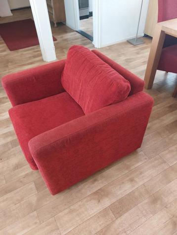 Fauteuil Donker rood