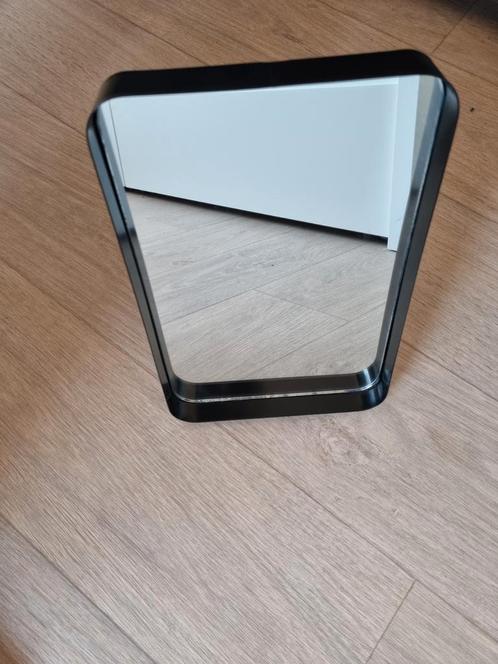 Zwart metalen tafel spiegel 33cm H x 22cm B, Huis en Inrichting, Woonaccessoires | Spiegels, Gebruikt, Minder dan 100 cm, Rechthoekig