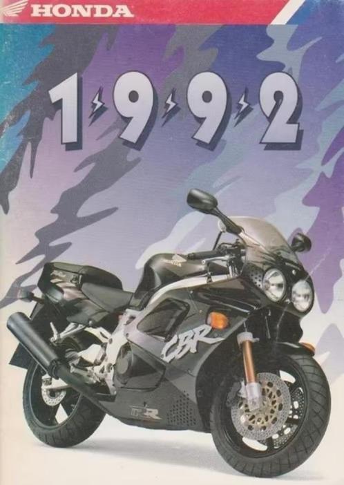 Motorprogramma Honda 1992 NR750 VFR750F CBR1000F, Verzamelen, Overige Verzamelen, Zo goed als nieuw, Ophalen of Verzenden