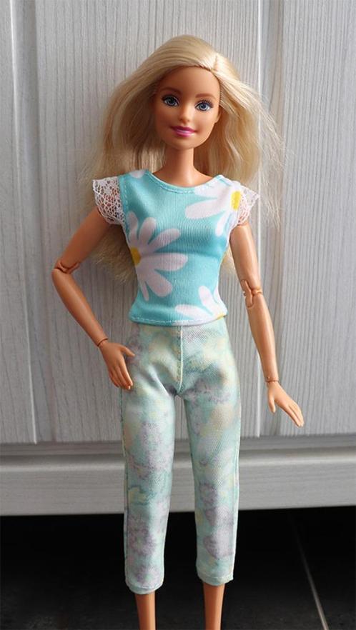 Barbie kleding nieuw - Outfit broek met top groen turquoise, Kinderen en Baby's, Speelgoed | Poppen, Nieuw, Barbie, Ophalen of Verzenden