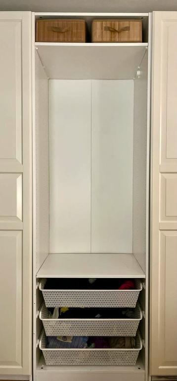 Ikea Pax Kast 75x58x236 - Planken & Draadmanden - afbeelding 1 Ikea Pax Kast 75x58x236 - Planken & Draadmanden - afbeelding 1