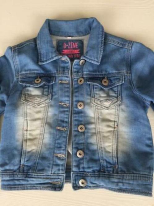 Zgan stretch D-zine 128 spijkerjasje jeans jasje meisje, Kinderen en Baby's, Kinderkleding | Maat 128, Zo goed als nieuw, Meisje