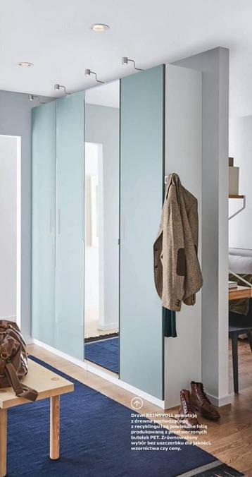 Ikea Pax kasten Reinsvoll Spiegel Grijsgroen 200x236 - afbeelding 2 Ikea Pax kasten Reinsvoll Spiegel Grijsgroen 200x236 - afbeelding 2
