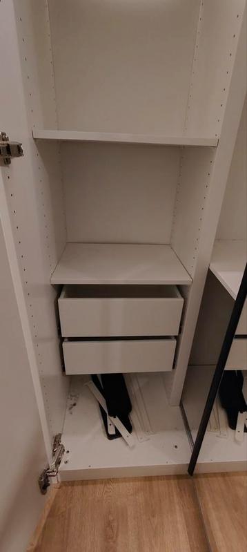 Ikea Pax Hoekstuk met Planken en Lades - afbeelding 4 Ikea Pax Hoekstuk met Planken en Lades - afbeelding 4