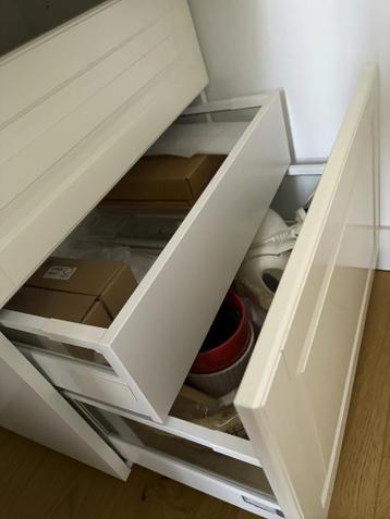 2 keuken ladeblokken Ikea Metod wit met bodbyn front - afbeelding 5 2 keuken ladeblokken Ikea Metod wit met bodbyn front - afbeelding 5