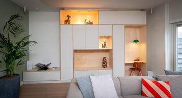 Kastenwand op maat - Speels design & veel bergruimte - afbeelding 2 Kastenwand op maat - Speels design & veel bergruimte - afbeelding 2