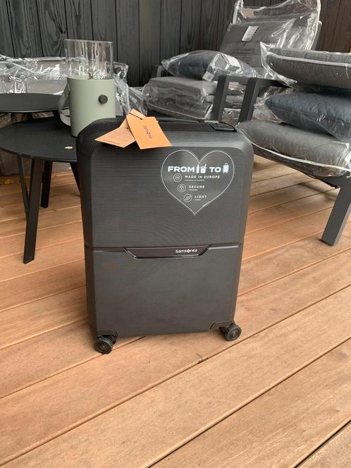 Nieuwe Samsonite Magnum Eco spinner 55 - kleur graphite, Sieraden, Tassen en Uiterlijk, Koffers, Nieuw, Hard kunststof, 50 tot 60 cm