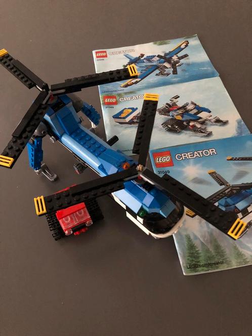 De 3-in-1 LEGO Creator Dubbel-rotor helikopter 31049, Kinderen en Baby's, Speelgoed | Duplo en Lego, Zo goed als nieuw, Lego, Complete set