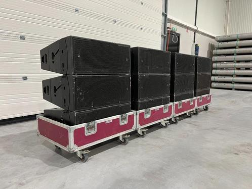 12x Turbosound Flex Array TFA-600H(W) + 4x flightcase, Audio, Tv en Foto, Luidsprekers, Gebruikt, 120 watt of meer, Overige merken