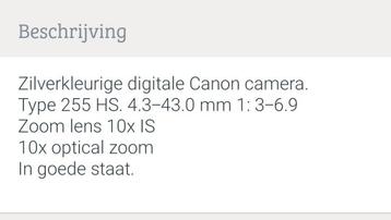 Digitale camera Canon en Sony in goede staat. Zilverkleurig 