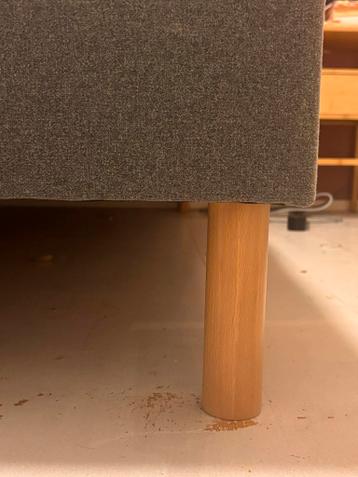 IKEA Bedframe 160x200 - Donkergrijs, incl. Lattenbodem - afbeelding 2 IKEA Bedframe 160x200 - Donkergrijs, incl. Lattenbodem - afbeelding 2