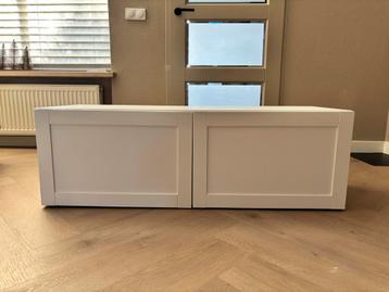 IKEA Besta witte Kast wit tvmeubel dressoir Hanviken deuren - afbeelding 1 IKEA Besta witte Kast wit tvmeubel dressoir Hanviken deuren - afbeelding 1