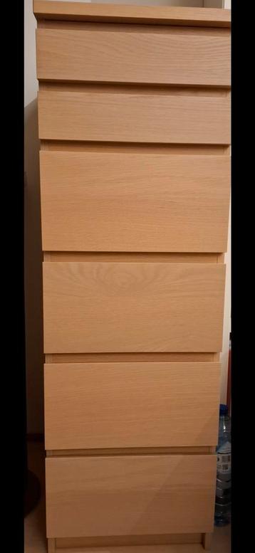 Malm ladenkast met 6 lades en spiegel - afbeelding 8 Malm ladenkast met 6 lades en spiegel - afbeelding 8