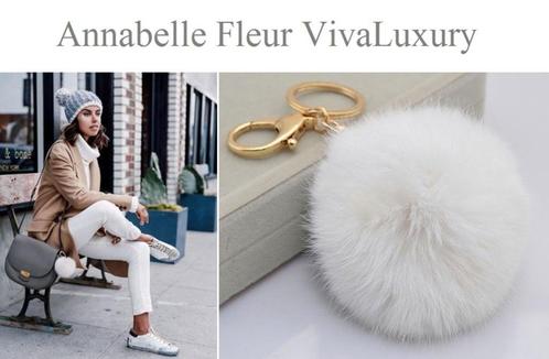 Fluffy Bont bal Tas Hanger sleutelhanger 10cm, Sieraden, Tassen en Uiterlijk, Overige Accessoires, Nieuw, Verzenden