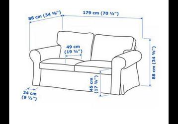 IKEA Ektorp 2-zitsbank GRATIS/ met gewassen hoezen - afbeelding 6 IKEA Ektorp 2-zitsbank GRATIS/ met gewassen hoezen - afbeelding 6