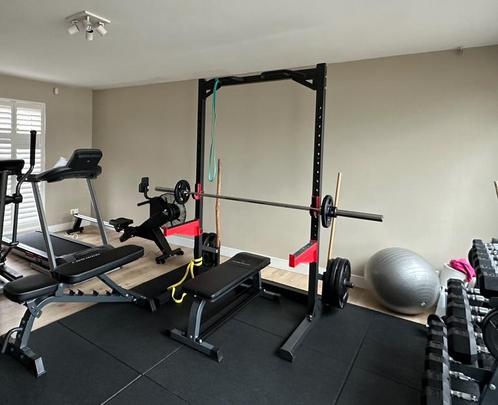 Pivot fitness heavy duty rack bankdrukken chin up compound, Sport en Fitness, Fitnessmaterialen, Zo goed als nieuw, Ophalen