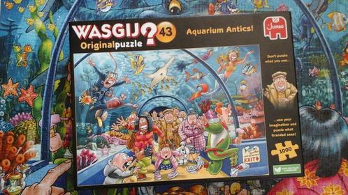 Wasgij puzzel 'aquarium antics!', Hobby en Vrije tijd, Denksport en Puzzels, Zo goed als nieuw, Legpuzzel, 500 t/m 1500 stukjes