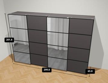 Ikea Pax kast combinatie met schuifdeuren - afbeelding 1 Ikea Pax kast combinatie met schuifdeuren - afbeelding 1