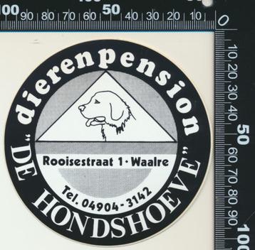 Sticker: Dierenpension De Hondshoeve - Waalre