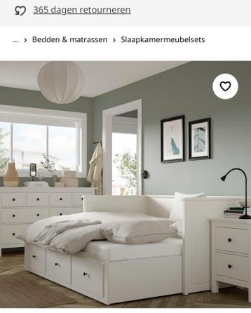Ikea HEMNES bed uitklapbaar tot 2 persoons - afbeelding 3 Ikea HEMNES bed uitklapbaar tot 2 persoons - afbeelding 3