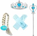 Prinsessen kroon Elsa + Toverstaf + korte satijnen handschoe