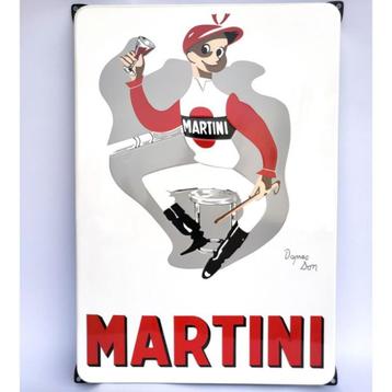 Martini jockey emaillen bord reclame decoratie cafe  borden
