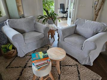 3x IKEA Ektorp Fauteuil Grijs/Wit - afbeelding 2 3x IKEA Ektorp Fauteuil Grijs/Wit - afbeelding 2