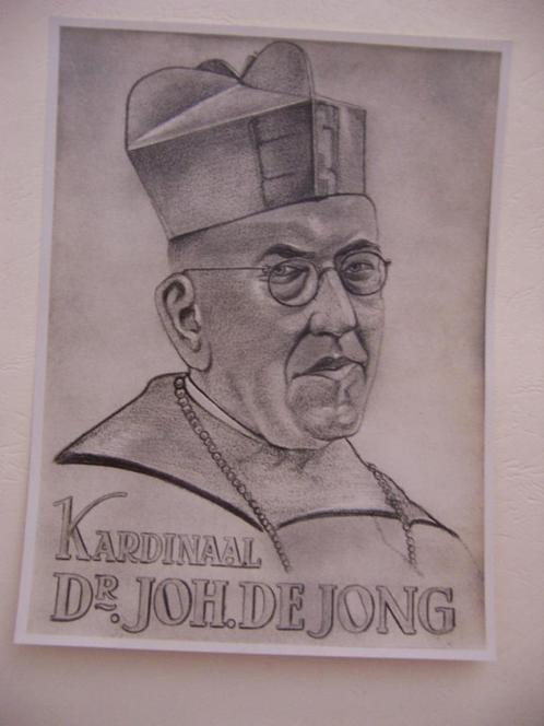 kardinaal Joh. de Jong, Verzamelen, Religie, Gebruikt, Christendom | Katholiek, Kaart of Prent, Ophalen of Verzenden