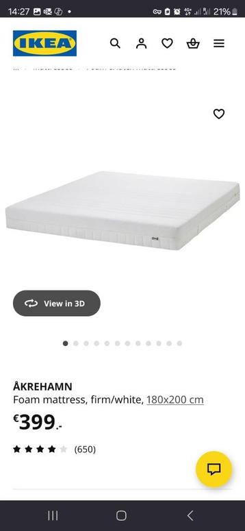 IKEA King Bed Set (180x200 cm) + Mattress + Storage Drawers - afbeelding 3 IKEA King Bed Set (180x200 cm) + Mattress + Storage Drawers - afbeelding 3