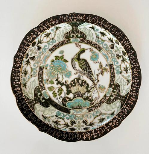 Handbeschilderde borden (3) Art Deco Design SAJI Fine China, Antiek en Kunst, Antiek | Porselein, Verzenden