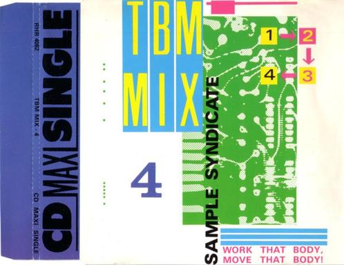 Sample Syndicate – TBM Mix 4 CD Maxisingle 1990  💿, Cd's en Dvd's, Cd Singles, Zo goed als nieuw, Dance, 1 single, Maxi-single