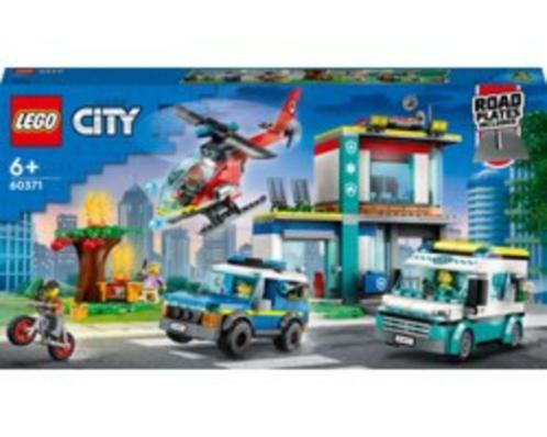 Lego City Hoofdkwartier hulpdienstvoertuigen Set nr 60371, Kinderen en Baby's, Speelgoed | Duplo en Lego, Nieuw, Lego, Complete set
