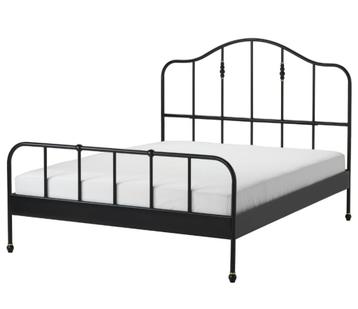 IKEA SAGSTUA bedframe, 160x200, zwart - afbeelding 1 IKEA SAGSTUA bedframe, 160x200, zwart - afbeelding 1