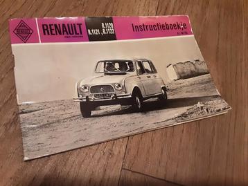 Renault 4 instructieboekje handleiding R1120 R1121 R1122